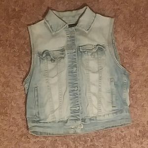 Love Culture Light Washed Vest